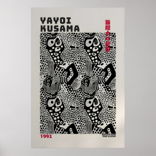 Cartaz de Yayoi Kusama - Impressão Abstrata de Yay