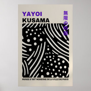 Cartaz de Yayoi Kusama - Poster Abstrato de Yayoi