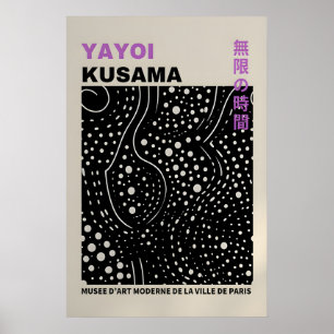 Cartaz de Yayoi Kusama - Poster Abstrato de Yayoi 