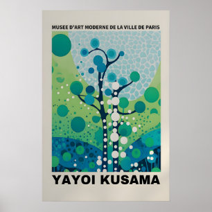 Cartaz de Yayoi Kusama - Poster Abstrato de Yayoi