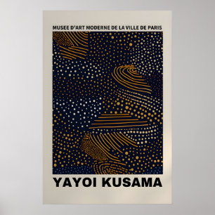 Cartaz de Yayoi Kusama - Poster Abstrato de Yayoi 
