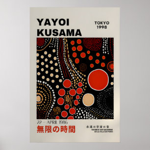 Cartaz de Yayoi Kusama - Poster Abstrato de Yayoi