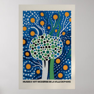 Cartaz de Yayoi Kusama - Poster Abstrato de Yayoi 