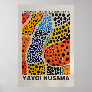 Cartaz de Yayoi Kusama - Poster Abstrato de Yayoi