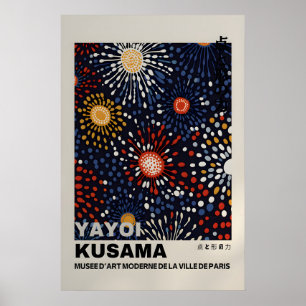Cartaz de Yayoi Kusama - Poster Abstrato de Yayoi