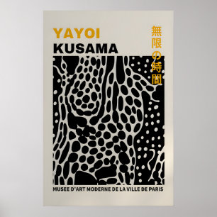 Cartaz de Yayoi Kusama - Poster Abstrato de Yayoi