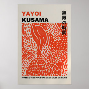 Cartaz de Yayoi Kusama - Poster Abstrato de Yayoi 