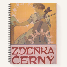 Cartaz de Zdenka Cerny por Alphonse Mucha