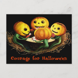 Cartaz do dia das bruxas em Cartões Vintage Hallow
