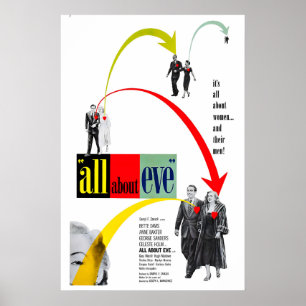Cartaz do Filme All About Eve 1950 IMPRESSÃO A5-A1