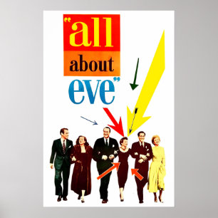 Cartaz do Filme All About Eve 1950 IMPRESSÃO A5-A1