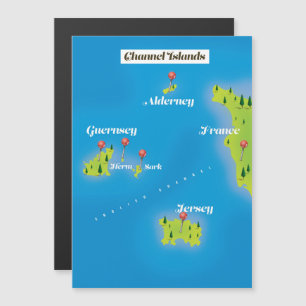 Cartaz do mapa das Ilhas do Canal.