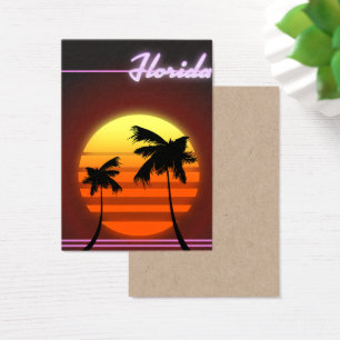 Cartaz do pôr do sol da Flórida 1984