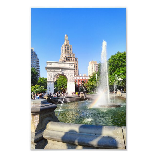 Cartaz do Washington Square Park Foto da Cidade de (Frente)