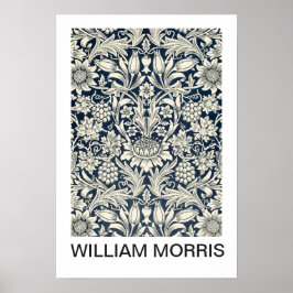 Cartaz - Impressão Floral em Preto e Branco de Wil