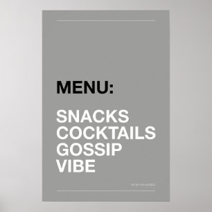 CARTAZ: LANCHES – Poster Divertido para Cozinha
