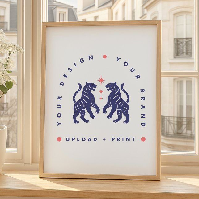 Cartaz Personalizado | Upload de Design Impressão  (Upload your artwork and turn this poster into a custom print, branding signage, or a stylish gift)