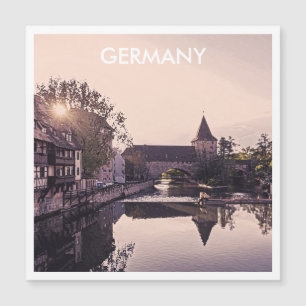 Cartaz retrô de Nuremberga, Alemanha