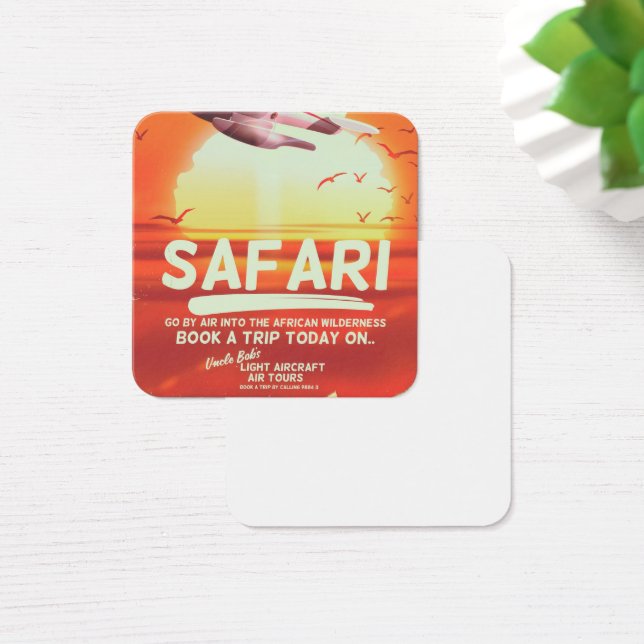 Cartaz vintage de aventura safari. (Mesa)