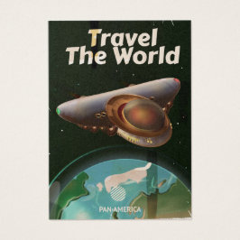 Cartaz vintage de ficção científica Viagem pelo mu