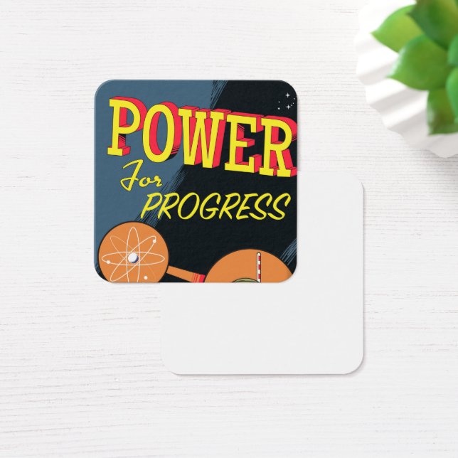 Cartaz vintage Power For Progress Atômico (Mesa)