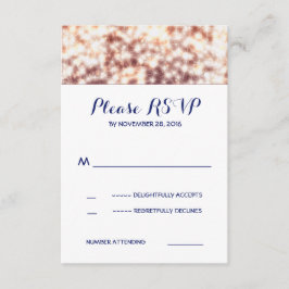 Cartazes de cordas com placas RSVP de casamento