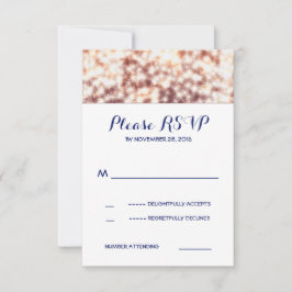 Cartazes de cordas com placas RSVP de casamento