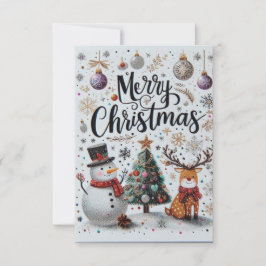 Carte de Noel - Merry Christmas