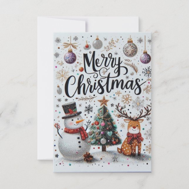 Carte de Noel - Merry Christmas (Frente)
