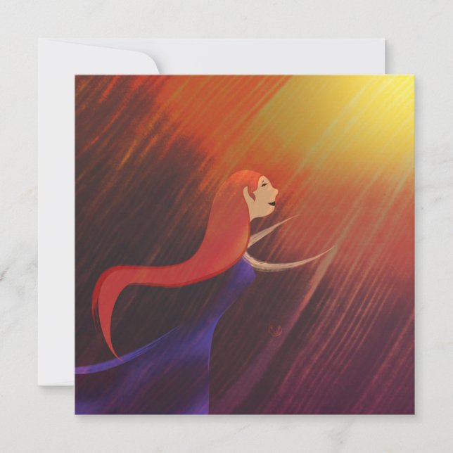 Carte de voeu "Éclat d'étoile" (Frente)