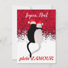 Carte de voeux AMOUR pour Noël