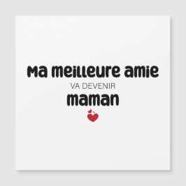 Carte "Mãe meilleure amie va devenir maman"