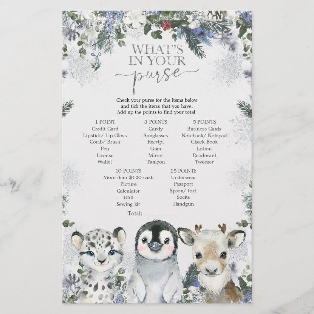 Carteira de Chá do Ártico de inverno na Holanda do (Frente)