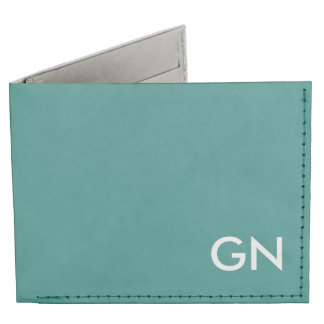 Carteira Para Notas Tyvek® Carteira de Folhetos Monogramas Celadon Green