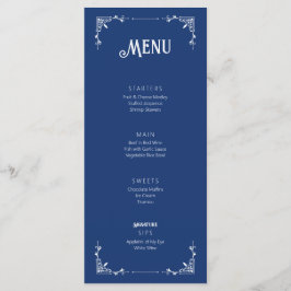 Carteira Plano do Menu de Evento de Casamento do E