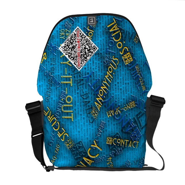 Carteiro A bolsa mensageiro de ZWOOKY QR (Traseira Aberta)