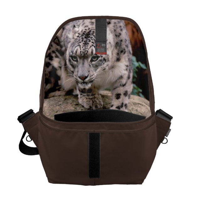 Carteiro Leopardo de neve da bolsa mensageiro (Front Open)