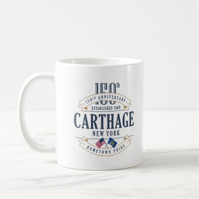 Carthage, New York, 150th caneca de café do (Esquerda)