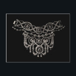 Cartierr Jewelry Necklace ~ Cartão postal<br><div class="desc">Fácil de personalizar! Para alterar design, estilo ou forma, clique em "PERSONALIZAR TI", depois que terminar o design, selecione quantidade e clique em "ADICIONAR AO CARTÃO" para comprar. Quanto mais você mais você economiza dinheiro, mesmo quando você se mistura com diferentes designs. A SATISFAÇÃO É GARANTIDA OU O SEU DINHEIRO...</div>