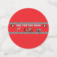 CARTO DE AÇÃO DE CORRIDA DE CARRO VERMELHO PRETO X