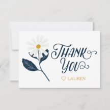 Carto de agradecimento personalizado Cute Scandi D