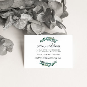 Cartões Abundant Foliage Wedding Hotel