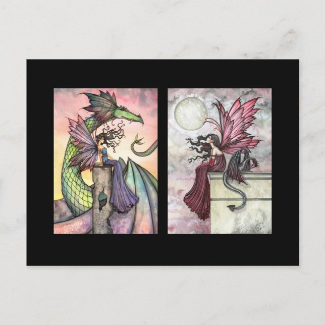 Cartões ACEO do Fairy Dragon por Molly Harrison (Frente)