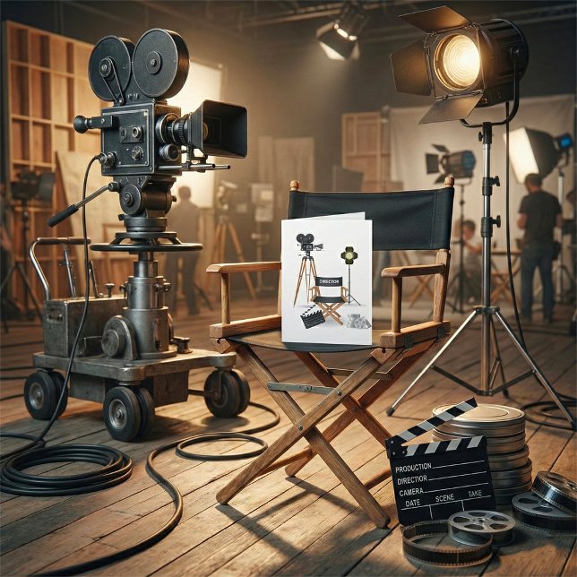 Cartões ajustados de diretor de filme nota (Criador carregado)