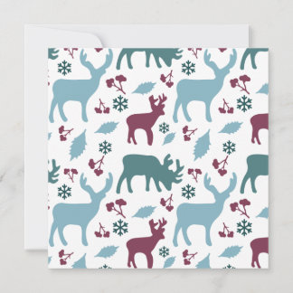 Cartões animados de Natal nevado - personalizáveis