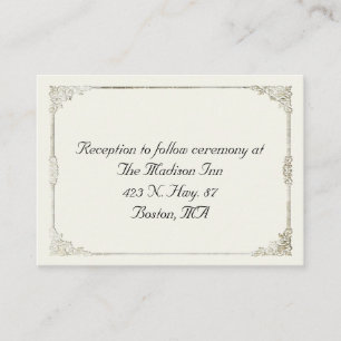 Cartões antiquados de cerâmica para casamentos