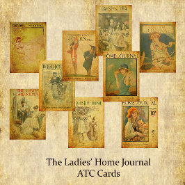 Cartões ATC Vintage da The Ladies' Home Journal