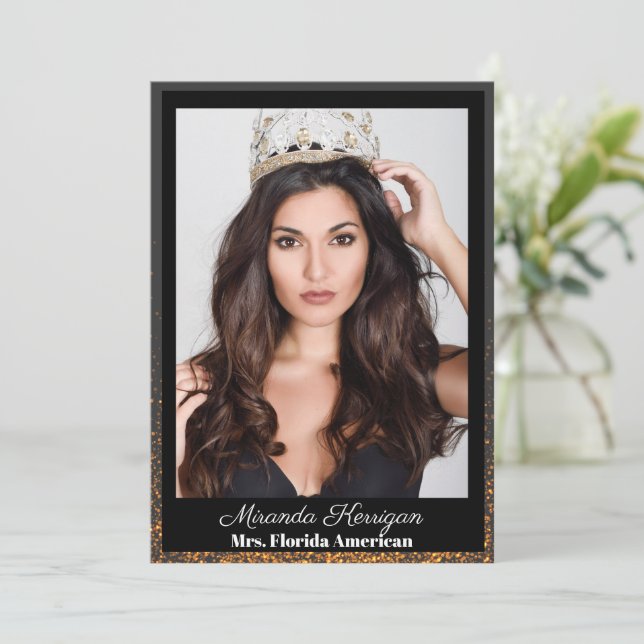 Cartões Autografados Pageadores De Bronze À Meia-N (Em pé/Frente)