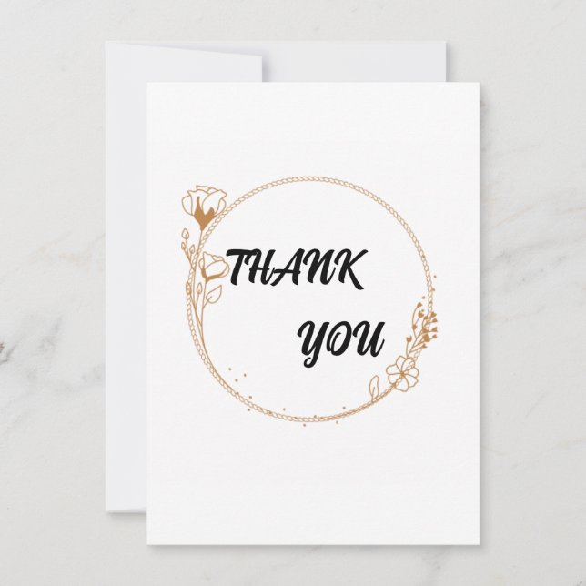 Cartões Básicos de Agradecimento (Frente)