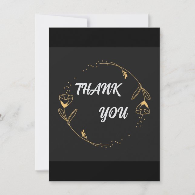 Cartões Básicos de Agradecimento (Frente)